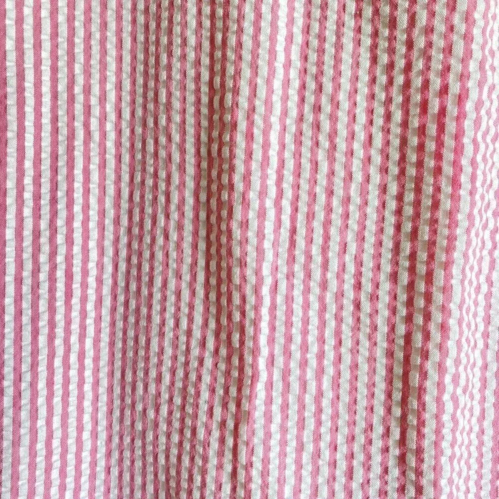 Hartstrings‎ Girl’s Sleeveless Pink White Seersucker Cotton Easter Dress Sz 8